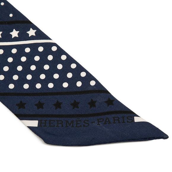 Hermes Twilly Les Flacons Bandana Perfume Bottle Red Multicolor Silk Ladies - Picture 3 of 6